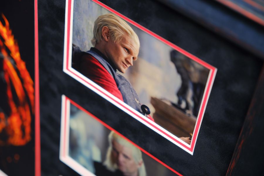 House of Dragons Signed Framed Display by Matt Smith - Memorabilia Framers Shop