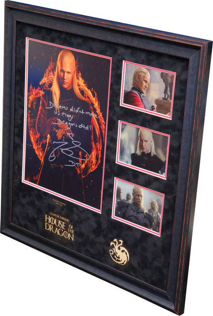 House of Dragons Signed Framed Display by Matt Smith - Memorabilia Framers Shop