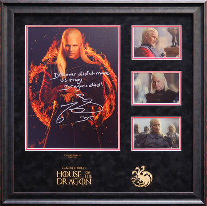 House of Dragons Signed Framed Display by Matt Smith - Memorabilia Framers Shop