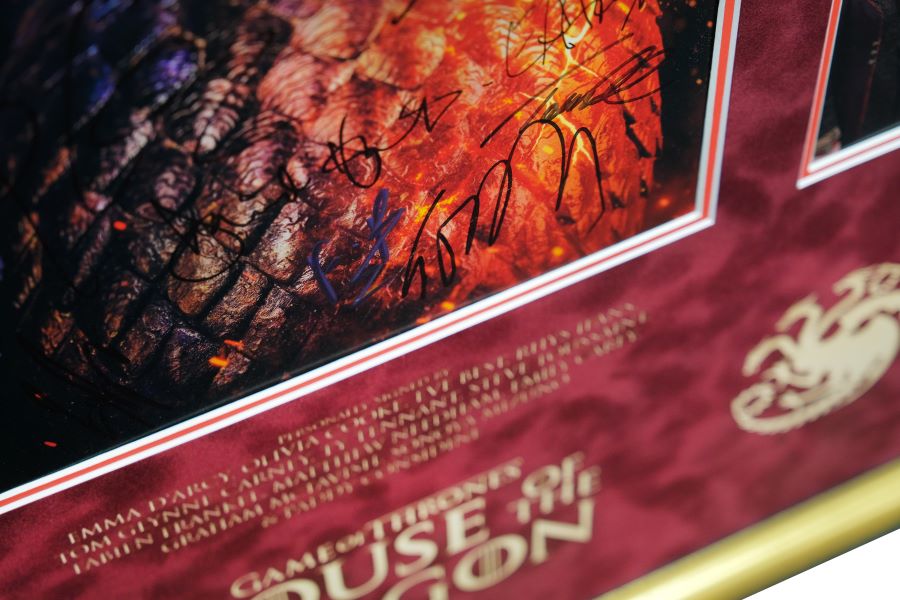 House Of The Dragons Multi Signed Photograph Framed Display - Memorabilia Framers Shop