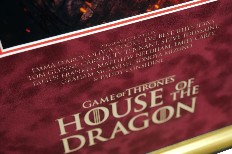 House Of The Dragons Multi Signed Photograph Framed Display - Memorabilia Framers Shop