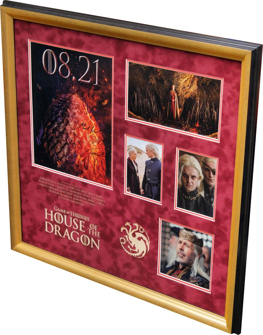 House Of The Dragons Multi Signed Photograph Framed Display - Memorabilia Framers Shop