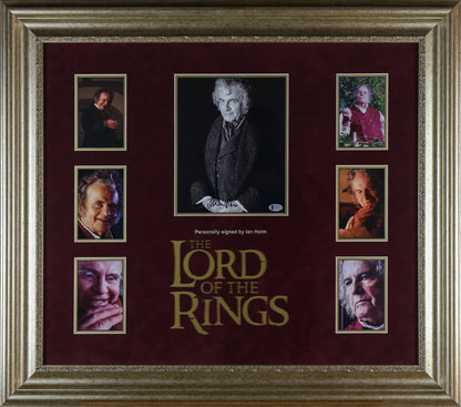 Ian Holm, Lord of The Rings Signed 12x8 Photograph Framed Display - Memorabilia Framers Shop