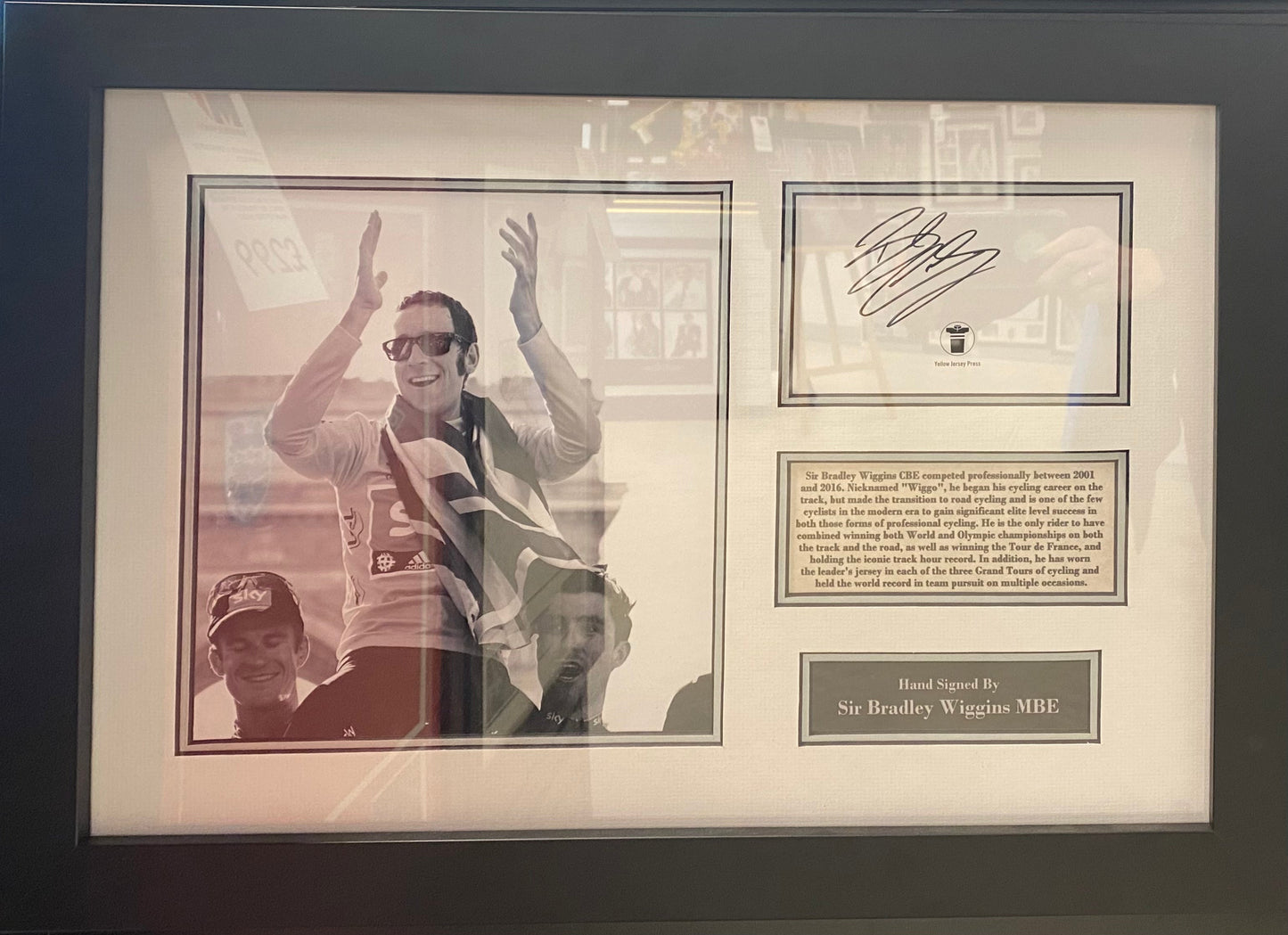 Sir Bradley Wiggins Signed Display