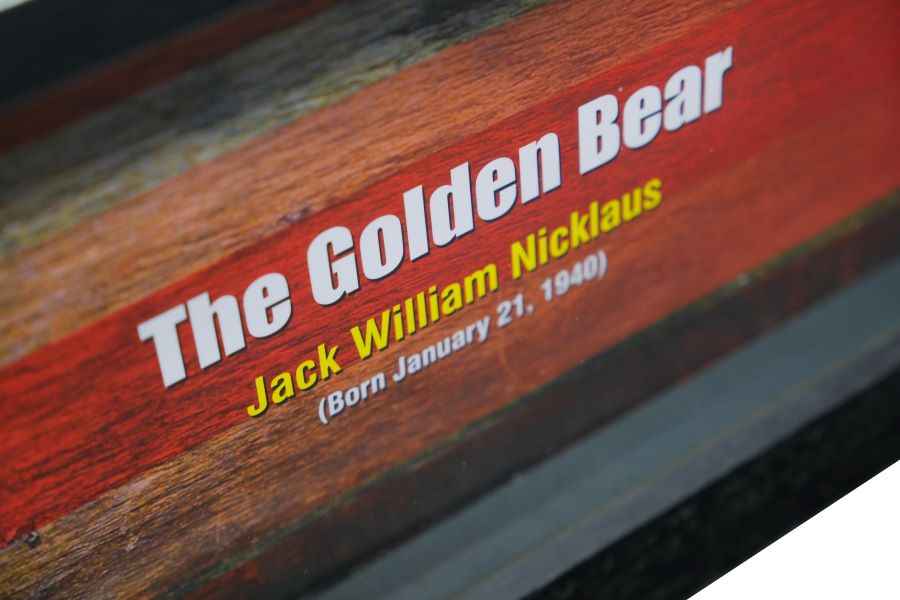 Jack Nicklaus Signed Whitecard Framed Display - Memorabilia Framers Shop