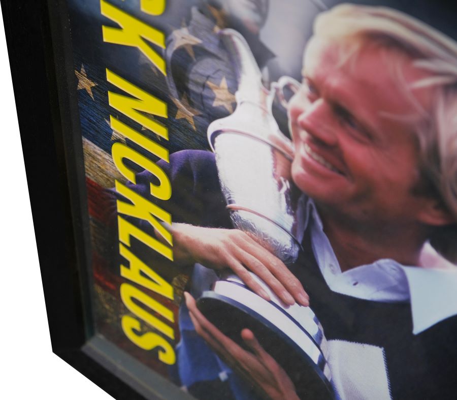 Jack Nicklaus Signed Whitecard Framed Display - Memorabilia Framers Shop
