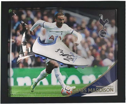 James Maddison Signed Boot Tottenham Hotspurs - Memorabilia Framers Shop