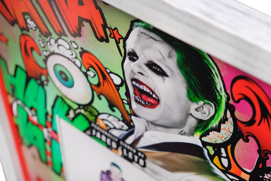 Jared Leto Suicide Squad Signed Joker Display - Memorabilia Framers Shop