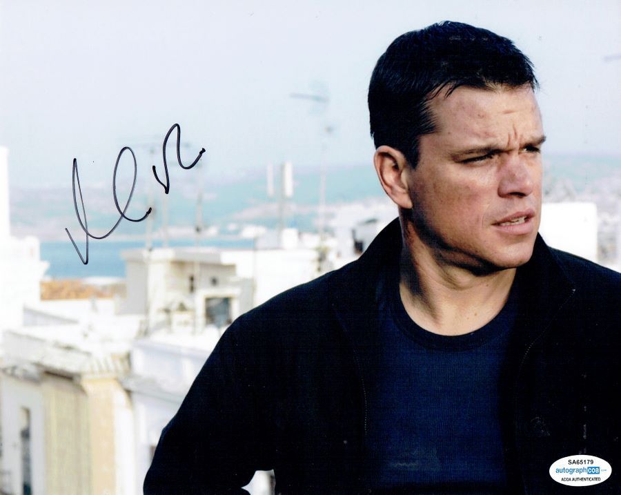 Jason Bourne Tribute Framed Display Signed by Matt Damon - Memorabilia Framers Shop