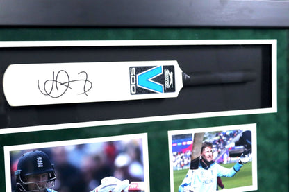 Joe Root Signed Bat Framed Display - Memorabilia Framers Shop