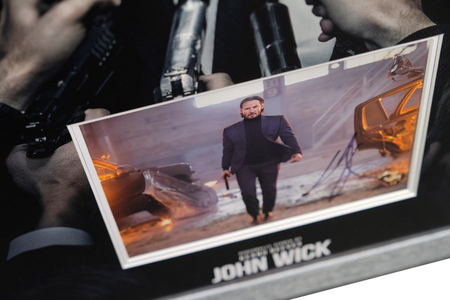 John Wick Framed Display Signed by Keanu Reeves - Memorabilia Framers Shop