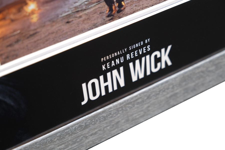 John Wick Framed Display Signed by Keanu Reeves - Memorabilia Framers Shop