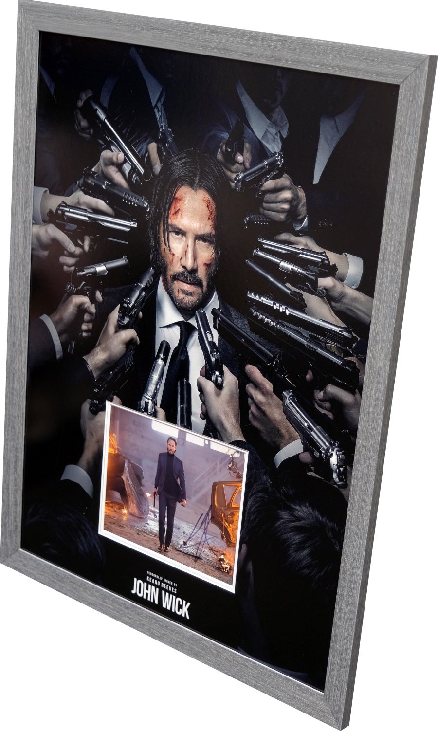 John Wick Framed Display Signed by Keanu Reeves - Memorabilia Framers Shop