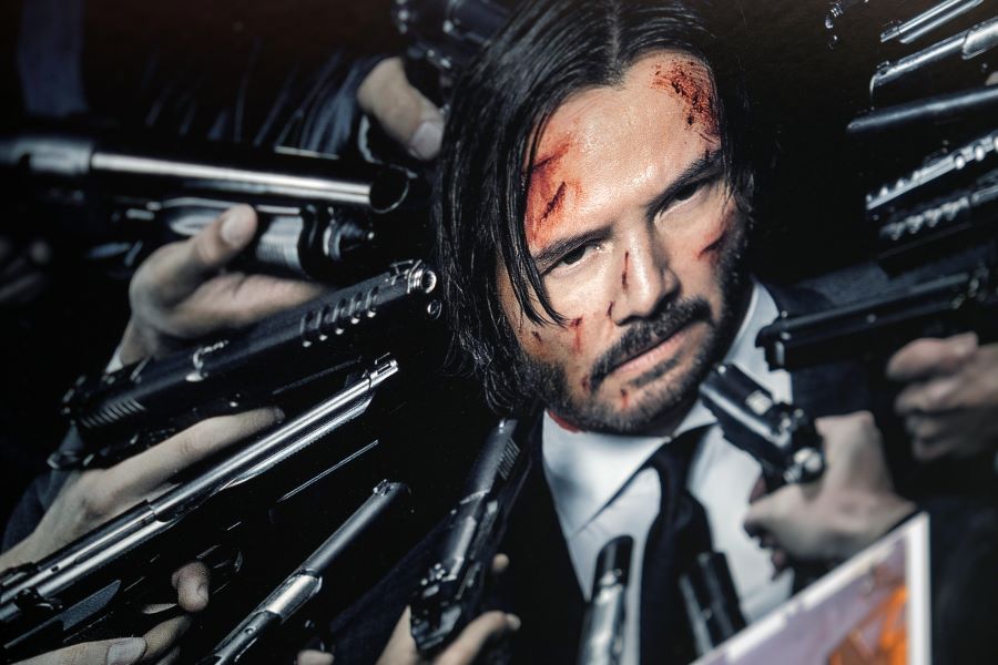 John Wick Framed Display Signed by Keanu Reeves - Memorabilia Framers Shop