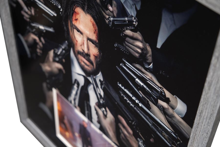 John Wick Framed Display Signed by Keanu Reeves - Memorabilia Framers Shop