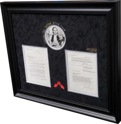 Judy Garland Signed Original Contract Display - Memorabilia Framers Shop