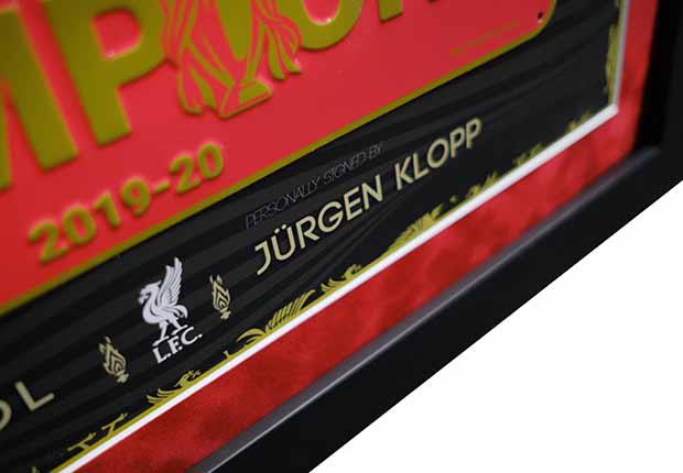 Jurgen Klopp signed roadsign Liverpool F.C. - Memorabilia Framers Shop