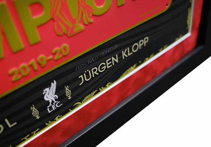 Jurgen Klopp signed roadsign Liverpool F.C. - Memorabilia Framers Shop