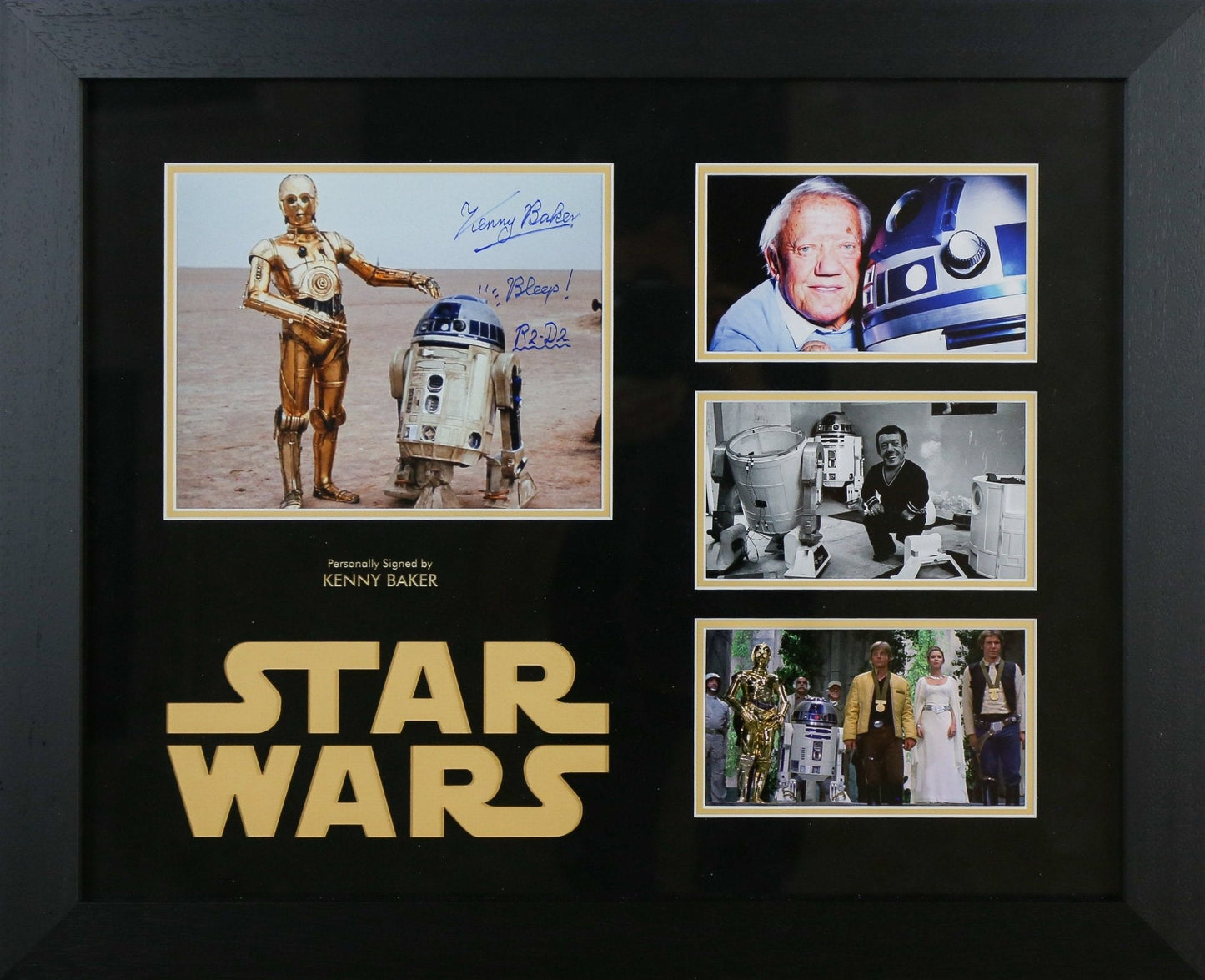 Kenny Baker Signed Star Wars 12x8 Photograph Framed Display - Memorabilia Framers Shop