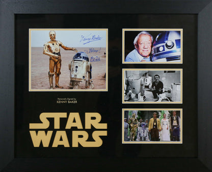 Kenny Baker Signed Star Wars 12x8 Photograph Framed Display - Memorabilia Framers Shop