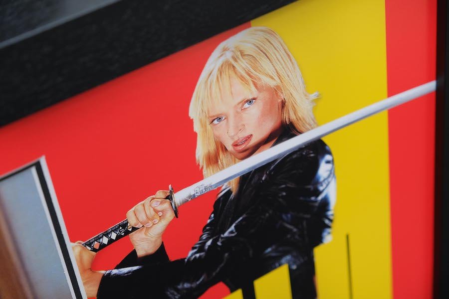 Kill Bill Framed Display Signed by Samuel L Jackson - Memorabilia Framers Shop