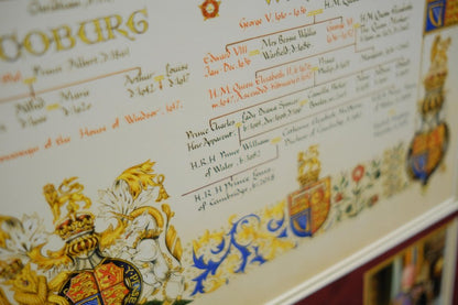 King Charles III signed white card display - Memorabilia Framers Shop