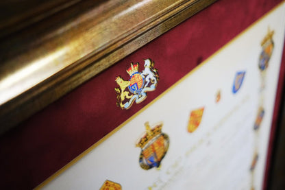 King Charles III signed white card display - Memorabilia Framers Shop