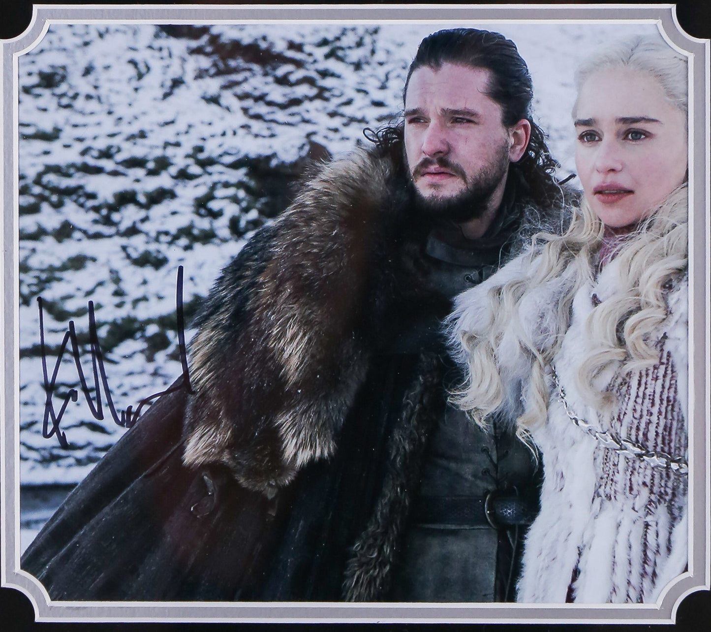 Kit Harrington, Game of Thrones Signed 12x8 Photograph Framed Sword Display - Memorabilia Framers Shop