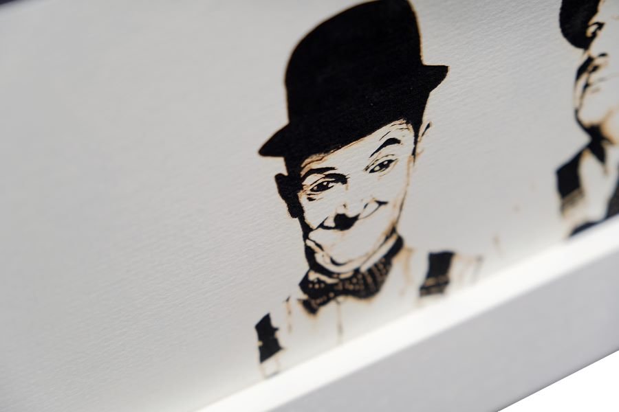 Laurel and Hardy Signed Photograph Display - Memorabilia Framers Shop