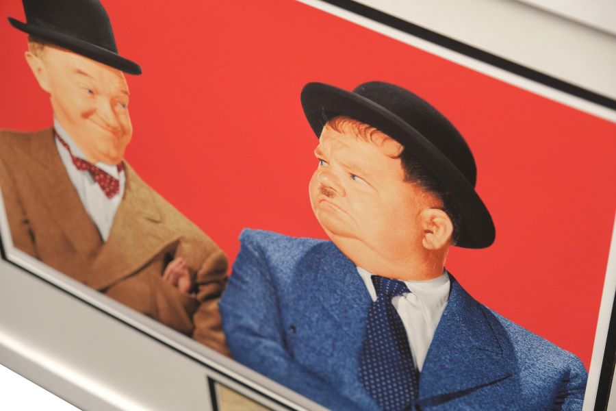 Laurel and Hardy Signed Photograph Display - Memorabilia Framers Shop