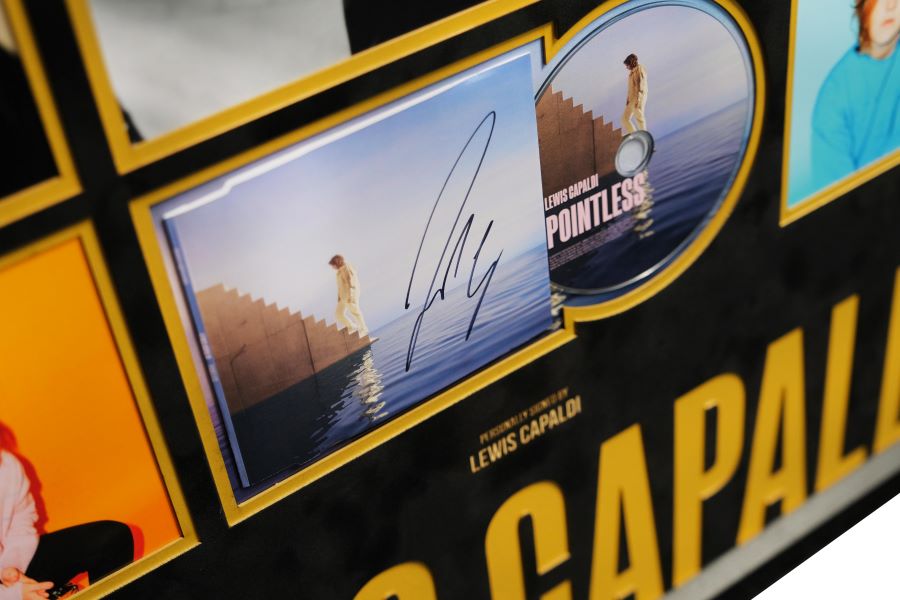 Lewis Capaldi Signed CD Cover Display - Memorabilia Framers Shop