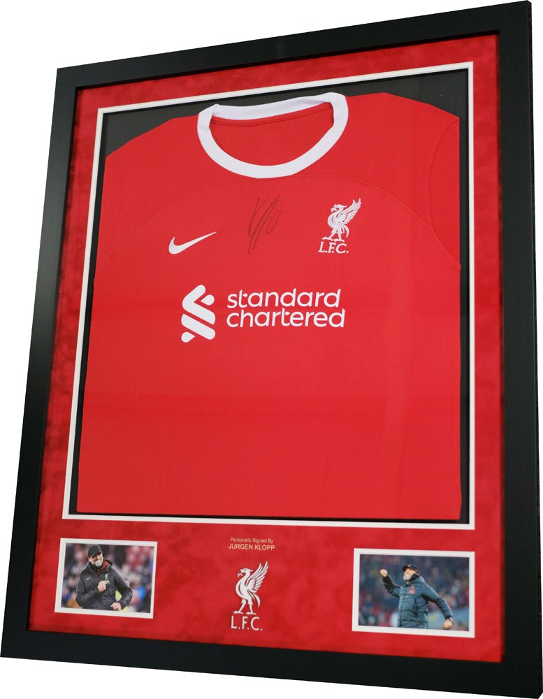 Liverpool FC signed football shirt by Jurgen Klopp - Memorabilia Framers Shop