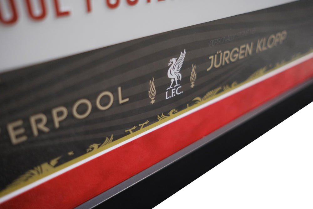 Liverpool FC signed road sign by Jurgen Klopp - Memorabilia Framers Shop