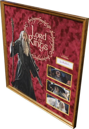 Lord Of The Rings personally signed by Ian McKellen - Memorabilia Framers Shop