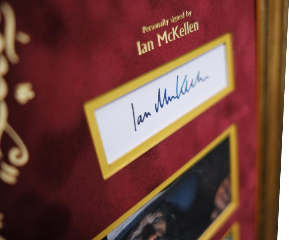 Lord Of The Rings personally signed by Ian McKellen - Memorabilia Framers Shop
