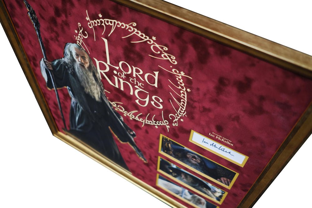 Lord Of The Rings personally signed by Ian McKellen - Memorabilia Framers Shop
