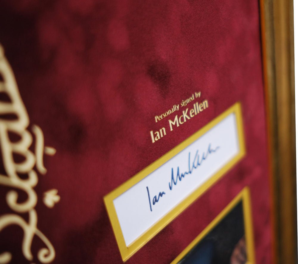 Lord Of The Rings personally signed by Ian McKellen - Memorabilia Framers Shop