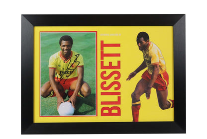 Luther Blisset Signed Photo Watford - Memorabilia Framers Shop