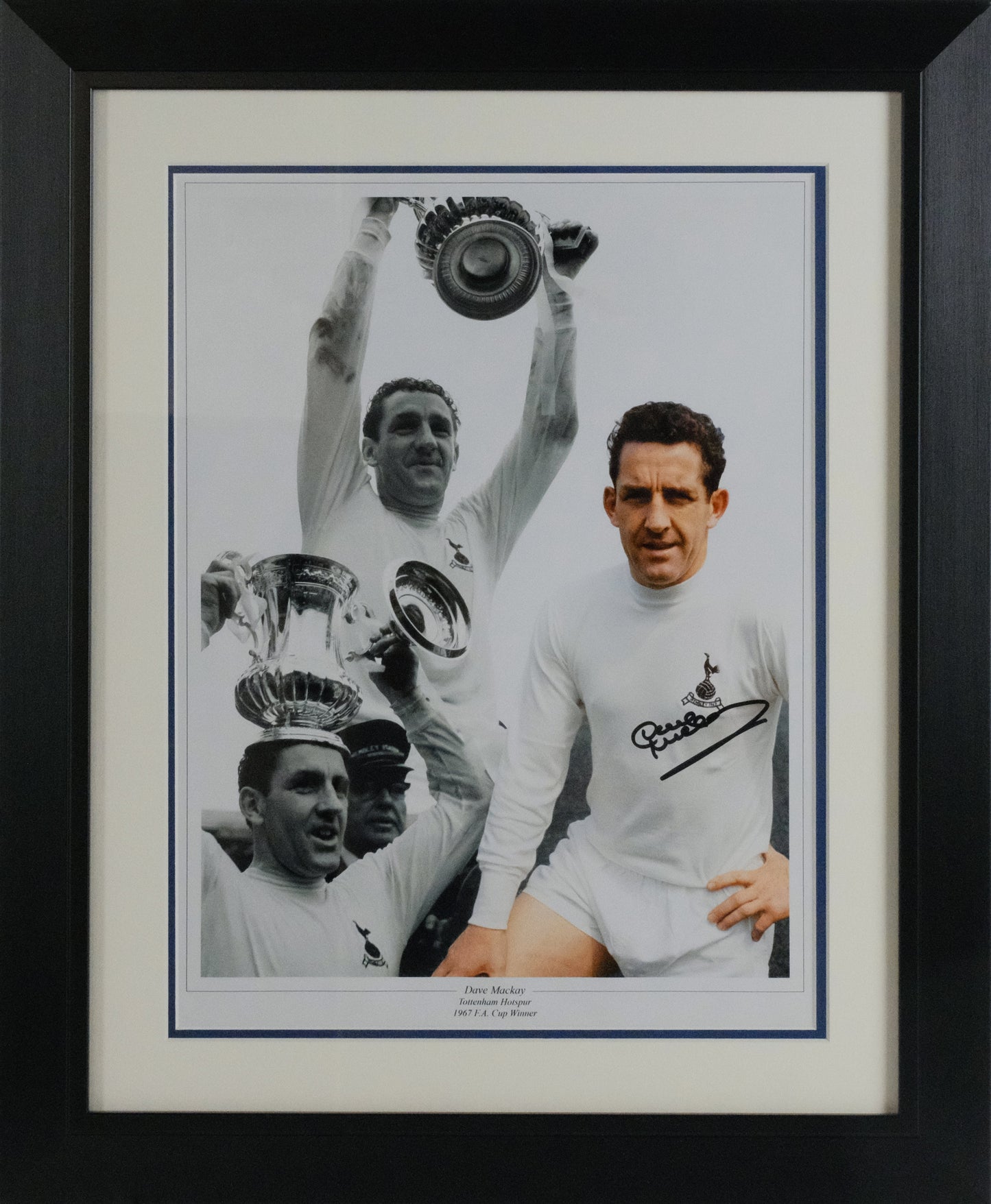 Dave Mackay Signed Framed Photograph Display