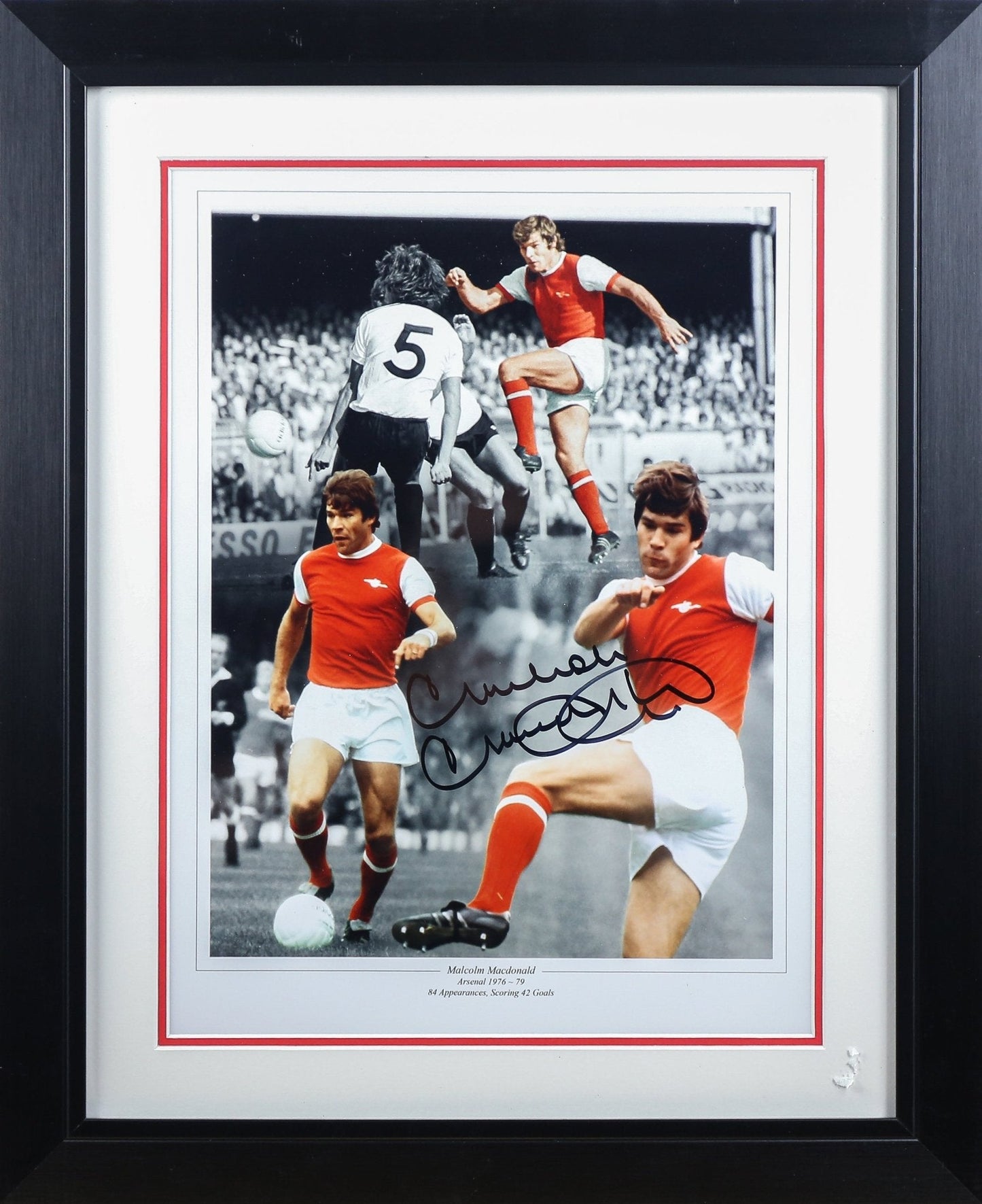Malcolm Macdonald Signed 12x16 Photograph Framed Display - Memorabilia Framers Shop