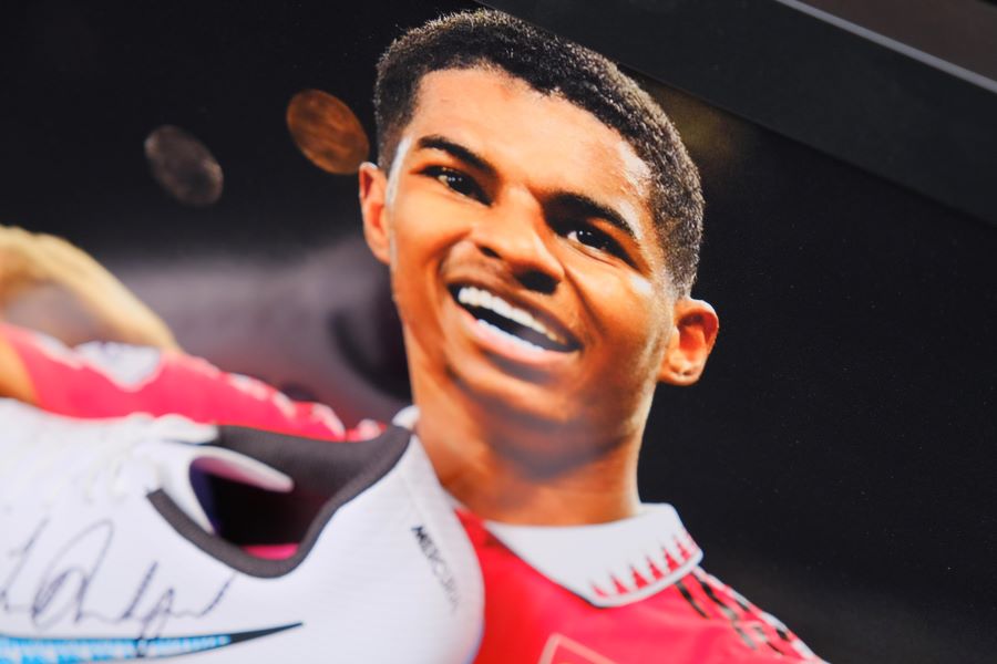 Marcus Rashford Signed Boot Framed Display - Memorabilia Framers Shop