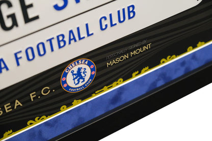 Mason Mount Signed Roadsign Framed Display - Memorabilia Framers Shop