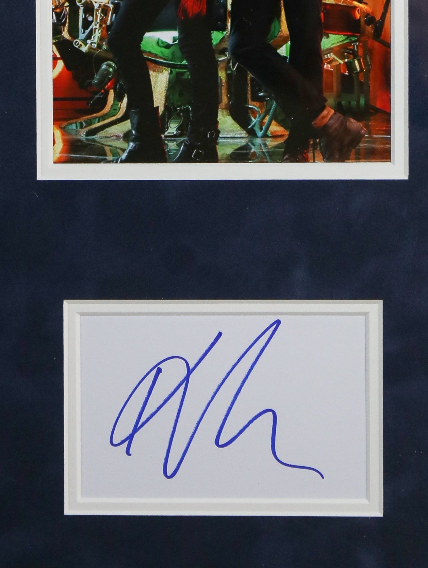 Matt Smith and Karen Gillan Signed Doctor Who Whitecard Framed Display - Memorabilia Framers Shop