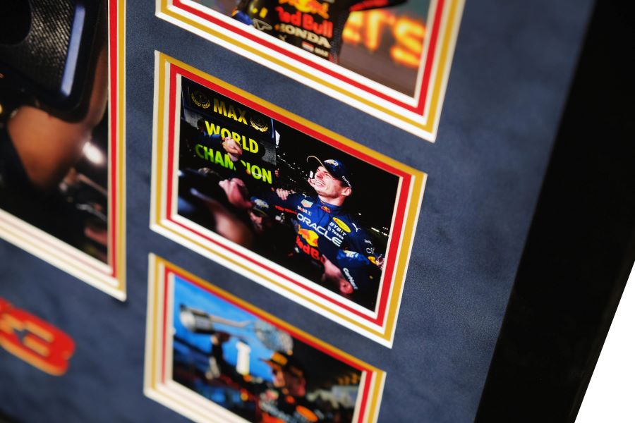 Max Verstappen Signed Photograph Display - Memorabilia Framers Shop