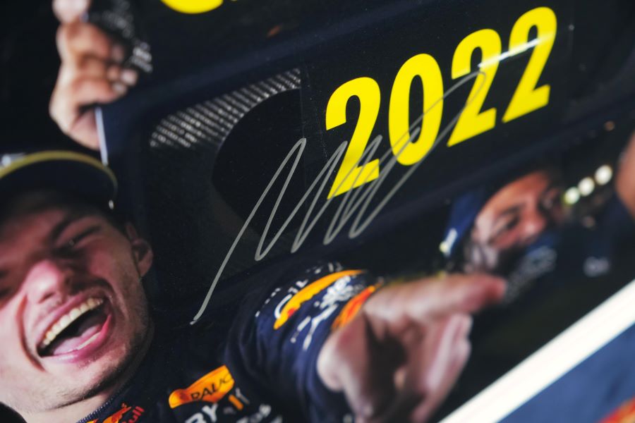 Max Verstappen Signed Photograph Display - Memorabilia Framers Shop