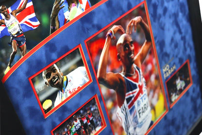 MO FARAH Olympics signed photo display - Memorabilia Framers Shop