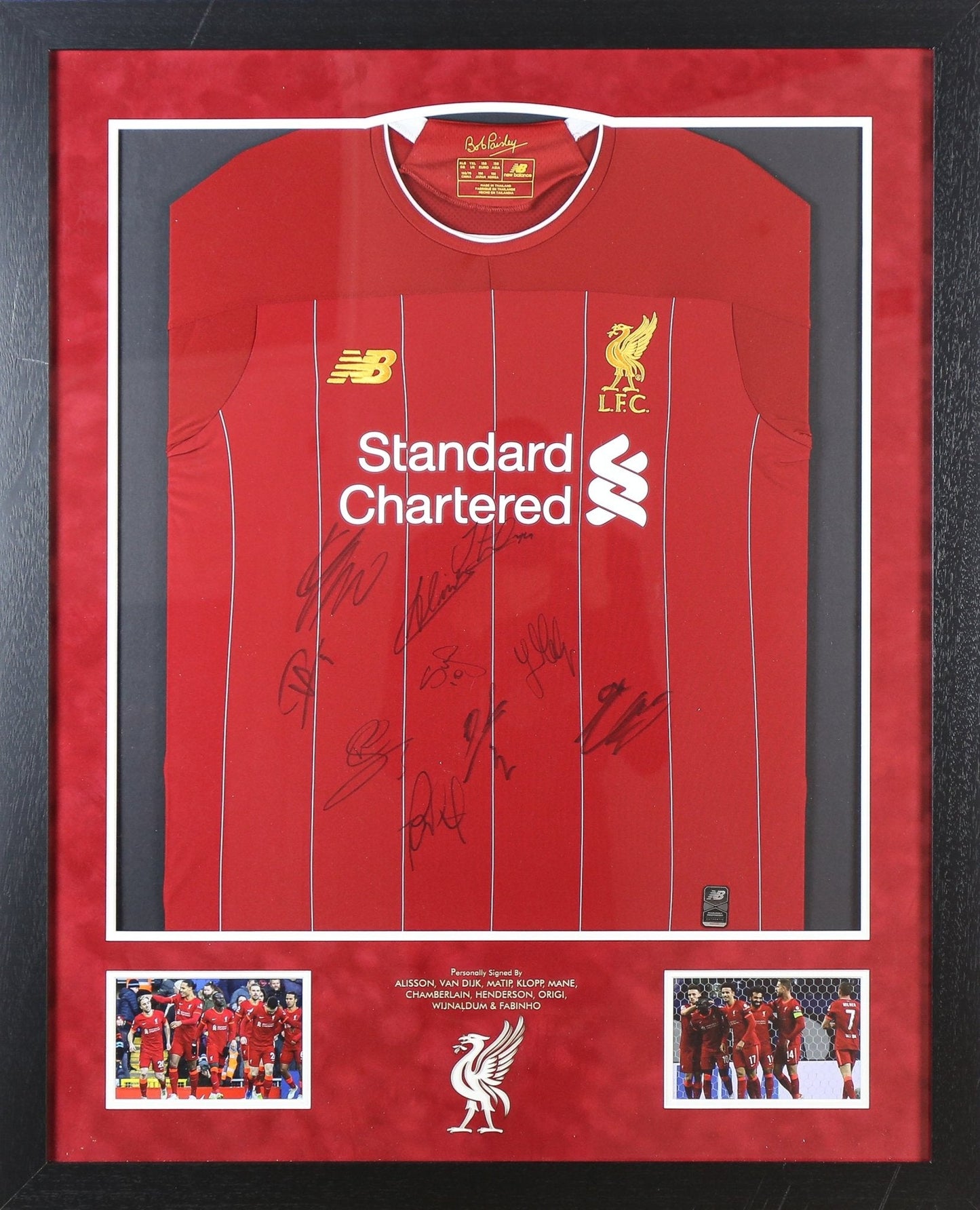 Multi Signed Liverpool Shirt Framed Display - Memorabilia Framers Shop