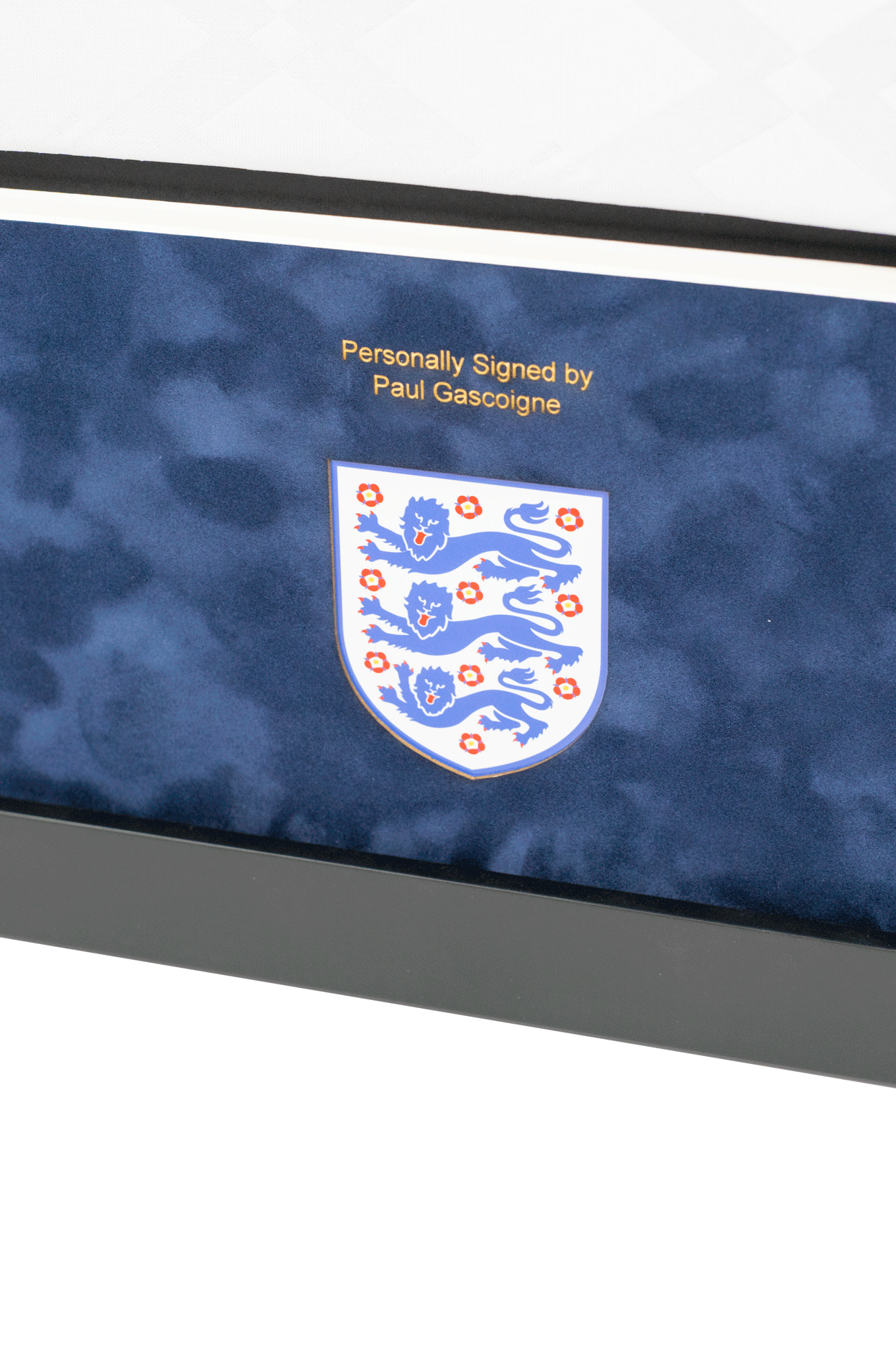 Paul Gascoigne Signed England Shirt Framed Display