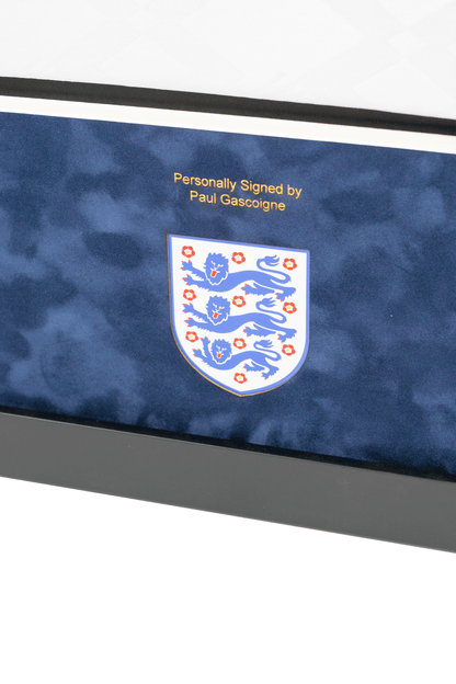 Paul Gascoigne Signed England Shirt Framed Display