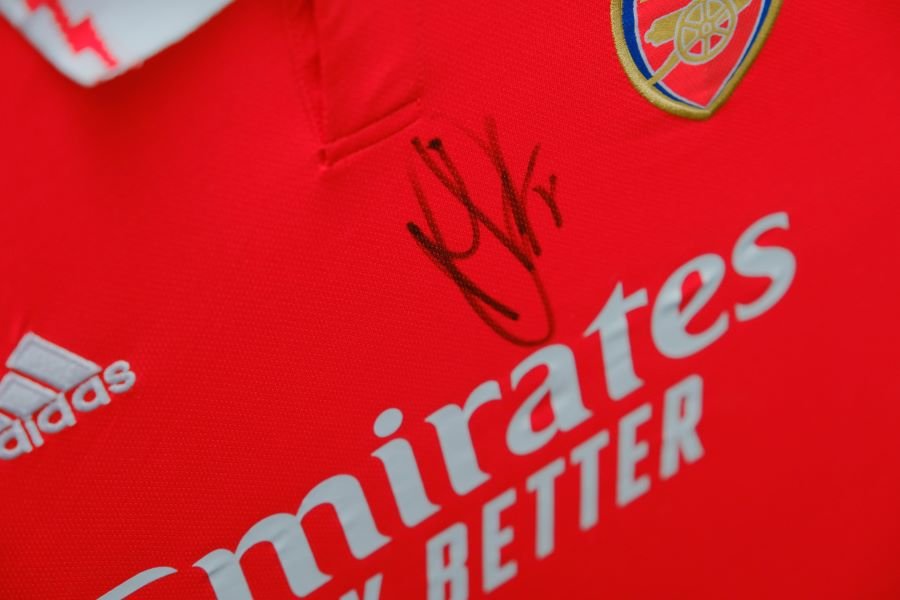 Odegaard Signed Arsenal Shirt Framed Display - Memorabilia Framers Shop